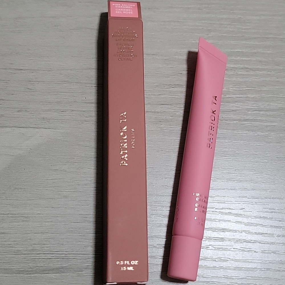 PATRICK TA Major moisture Smoothing Lip Balm 15ml In Pink Salted Caramel
